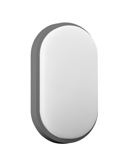 NEFRYT LED 10W, oprawa ogrodowa, 800lm, IP54, 4000K, szara