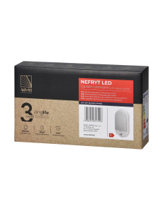 NEFRYT LED 10W, oprawa ogrodowa z czujnikiem ruchu 140st,... 2
