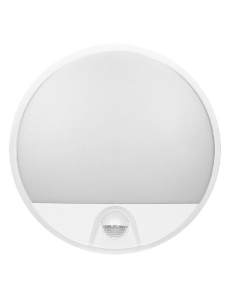 AGAT LED 15W, oprawa ogrodowa z czujnikiem ruchu 140st, 1100lm, IP54, 4000K, biała