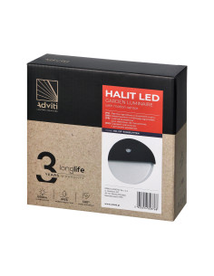 HALIT LED 10W, oprawa ogrodowa z czujnikiem ruchu 140st,... 2