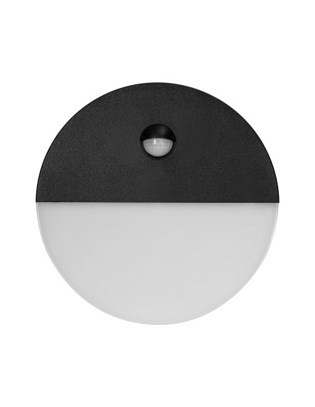 HALIT LED 10W, oprawa ogrodowa z czujnikiem ruchu 140st, 600lm, IP65, 4000K, IK10, czarna