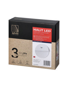 HALIT LED 10W, oprawa ogrodowa z czujnikiem ruchu 140st,... 2
