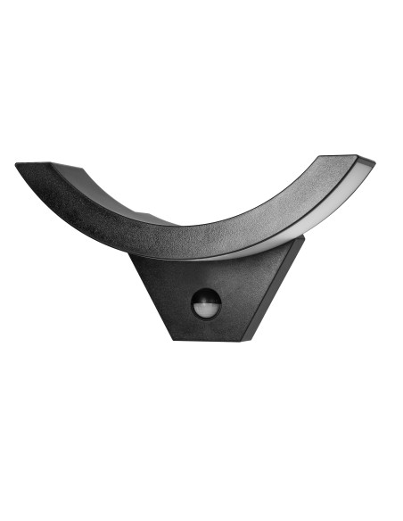 SPINEL LED 10W, oprawa ogrodowa z czujnikiem ruchu 140°, 800lm, IP54, 4000K, IK10, czarna