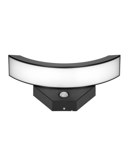 SPINEL LED 10W, oprawa ogrodowa z czujnikiem ruchu 140°, 800lm, IP54, 4000K, IK10, czarna