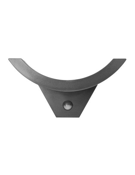 SPINEL LED 10W, oprawa ogrodowa z czujnikiem ruchu 140°, 800lm, IP54, 4000K, IK10, szara