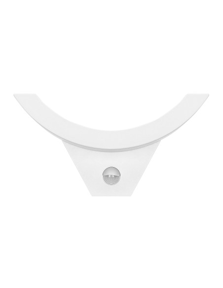 SPINEL LED 10W, oprawa ogrodowa z czujnikiem ruchu 140°, 800lm, IP54, 4000K, IK10, biała