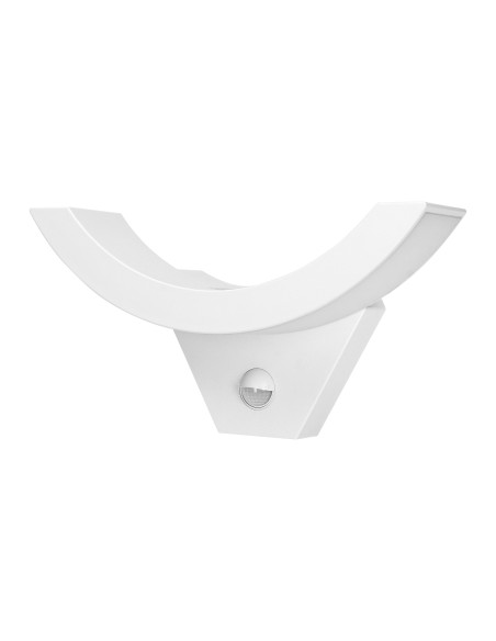 SPINEL LED 10W, oprawa ogrodowa z czujnikiem ruchu 140°, 800lm, IP54, 4000K, IK10, biała