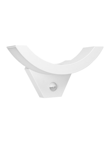 SPINEL LED 10W, oprawa ogrodowa z czujnikiem ruchu 140°, 800lm, IP54, 4000K, IK10, biała