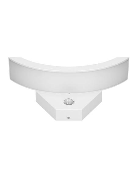 SPINEL LED 10W, oprawa ogrodowa z czujnikiem ruchu 140°, 800lm, IP54, 4000K, IK10, biała