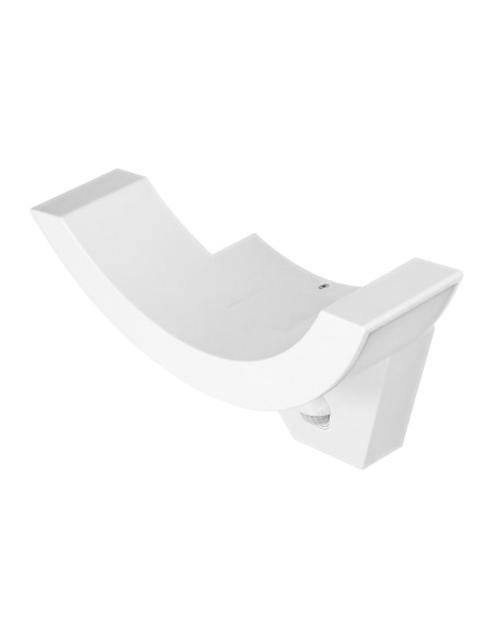 SPINEL LED 10W, oprawa ogrodowa z czujnikiem ruchu 140°, 800lm, IP54, 4000K, IK10, biała