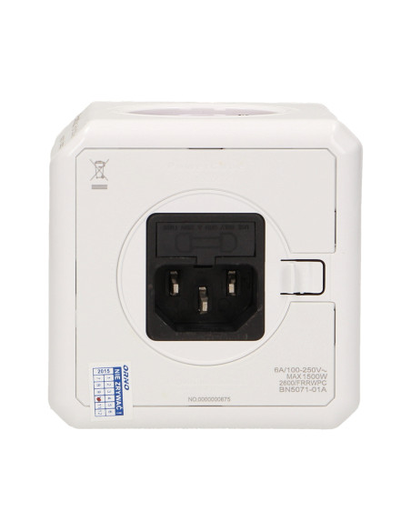 Rozgałęźnik Power Cube ReWirable + 4 wtyczki podróżne