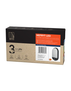 NEFRYT LED 15W, oprawa ogrodowa z czujnikiem ruchu,... 2