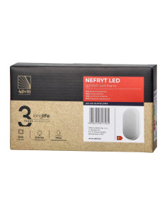 NEFRYT LED 15W, oprawa ogrodowa, 1100lm, IP54, 4000K, biała 2