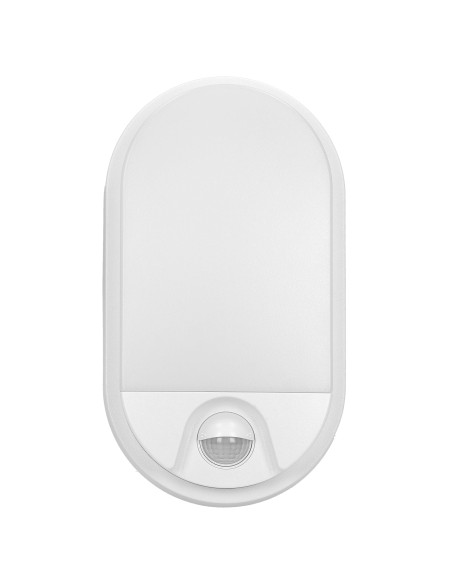 NEFRYT LED 15W, oprawa ogrodowa z czujnikiem ruchu, 1100lm, IP54, 4000K, biała