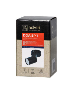 DOA SP 1, oprawa ścienno-sufitowa, GU10 max. 50W, IP20,... 2