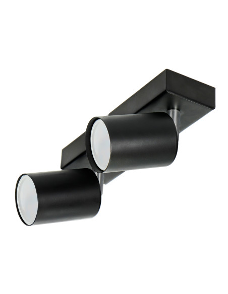 DOA SP 2, oprawa ścienno-sufitowa, GU10 max. 2x50W, IP20, czarna