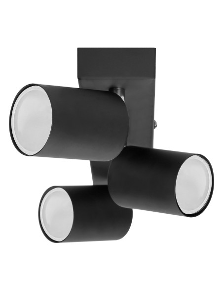 DOA SP 3, oprawa ścienno-sufitowa, GU10 max. 3x50W, IP20, czarna