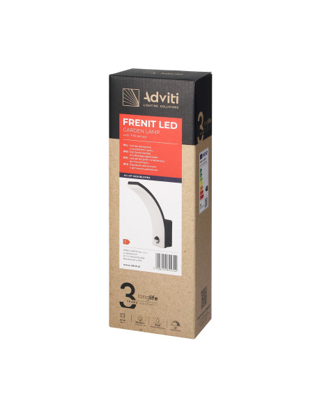 FRENIT LED 20W, oprawa ogrodowa, 2000lm, IP65, 4000K, funkcja przyciemnienia, czarna