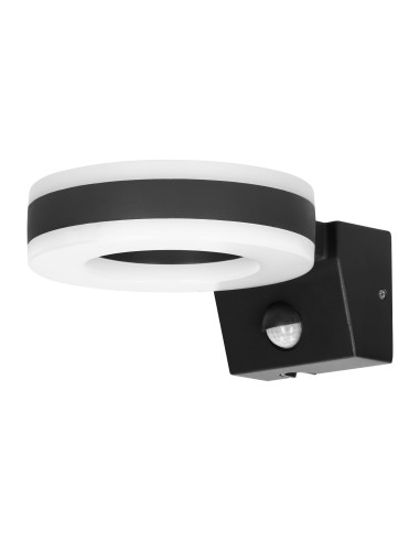 HOWLIT LED 20W, oprawa ogrodowa z czujnikiem ruchu, 1800lm, IP65, 4000K, czarna