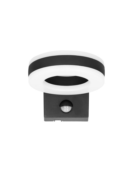 HOWLIT LED 20W, oprawa ogrodowa z czujnikiem ruchu, 1800lm, IP65, 4000K, czarna