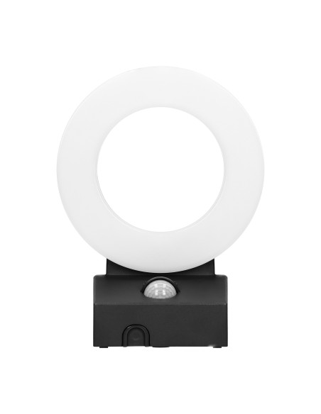 HOWLIT LED 20W, oprawa ogrodowa z czujnikiem ruchu, 1800lm, IP65, 4000K, czarna