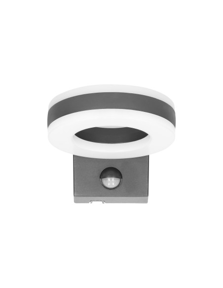 HOWLIT LED 20W, oprawa ogrodowa z czujnikiem ruchu, 1800lm, IP65, 4000K, szara
