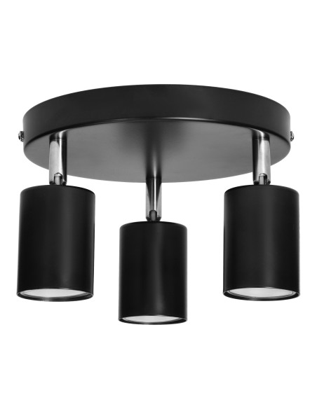 RINO oprawa ścienno-sufitowa, moc max. 3x50W, GU10, IP20, czarna