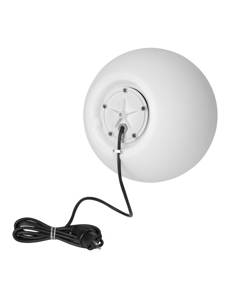 LUNA S oprawa ogrodowa kula 1xE27, 1x40W, IP44, biała, Ø 300