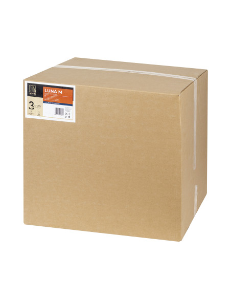 LUNA M oprawa ogrodowa kula 1xE27, 1x60W, IP44, biała, Ø 450