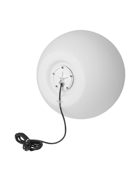LUNA M oprawa ogrodowa kula 1xE27, 1x60W, IP44, biała, Ø 450
