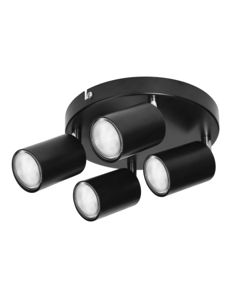 Rino SP 4, oprawa ścienno-sufitowa, GU10 max. 4x50W, IP20, czarna