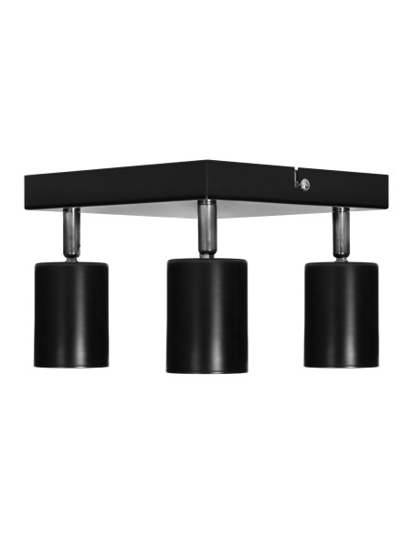 DOA SP4, oprawa ścienno-sufitowa, GU10 max. 4x50W, IP20, czarna, kwadrat