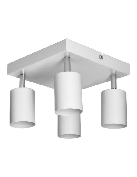 DOA SP4, oprawa ścienno-sufitowa, GU10 max. 4x50W, IP20, biała, kwadrat