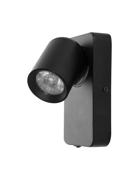 MALTA SP 1, oprawa ścienno-sufitowa, GU10 max. 12W, IP20, czarna, prostokątna podstawa