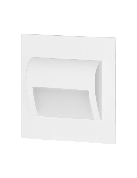 DRACO LED NEW 1,5W, oprawa schodowa podtynkowa, 12VDC, 30lm, 3000K, biała, innowacyjny sposób montażu
