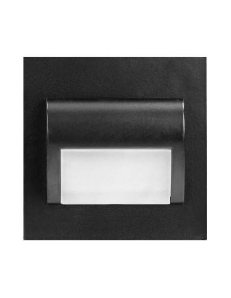 DRACO LED NEW 1,5W, oprawa schodowa podtynkowa, 12VDC, 30lm, 4000K, czarna, innowacyjny sposób montażu