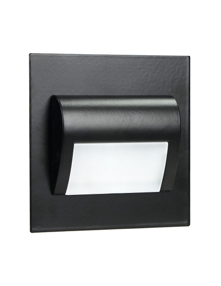 DRACO LED NEW 1,5W, oprawa schodowa podtynkowa, 12VDC, 30lm, 4000K, czarna, innowacyjny sposób montażu