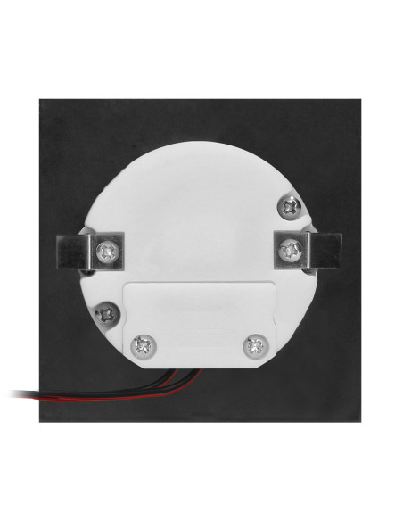 DRACO LED NEW 1,5W, oprawa schodowa podtynkowa, 12VDC, 30lm, 4000K, czarna, czujnik ruchu i zmierzchu