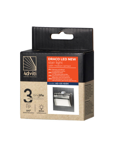 DRACO LED NEW 1,5W, oprawa schodowa podtynkowa,...