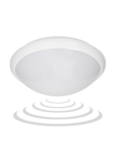 BREVA, plafon oświetleniowy z mikrofalowym czujnikiem...