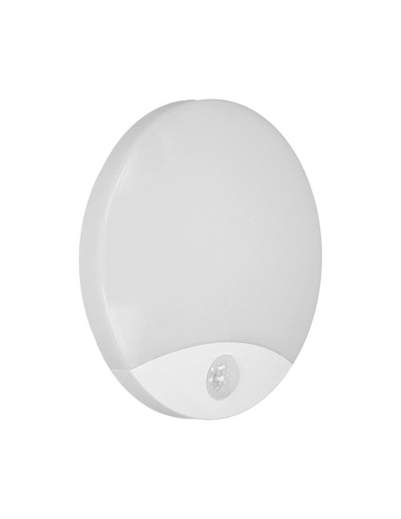 VIRAZON LED 15W, plafon z czujnikiem ruchu, 1050lm, IP44, 4000K, poliwęglan mleczny, biały