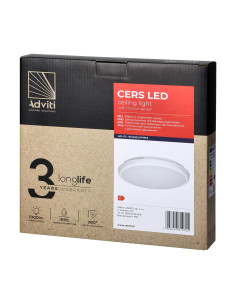  CERS LED 16W, plafon z mikrofalowym czujnikiem ruchu,... 2