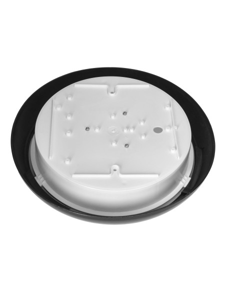 KOKO oprawa LED z czujnikiem ruchu PIR, 12W, 3000K, 1100lm, czarna-polipropylen, klosz matowy-poliwęglan, IP44, IK10