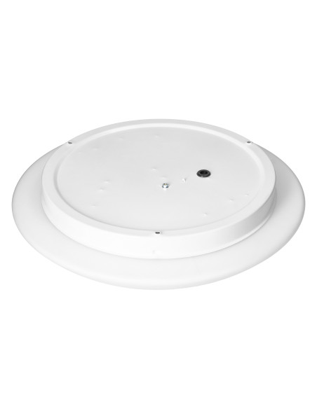 LUBA oprawa LED, 24W, 4000K, 2400lm, biała-stal, klosz matowy-szkło, IP44