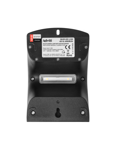 SILOE LED 1,5W, lampa solarna z czujnikiem...