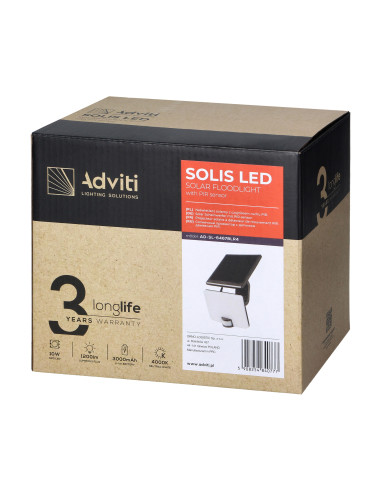 SOLIS LED 10W,  naświetlacz solarny z...