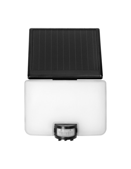 SOLIS LED 10W,  naświetlacz solarny z czujnikiem ruchu PIR, 1200lm, IP54, 4000K, 3000 mAh, czarny