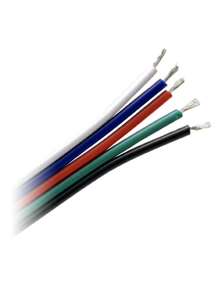 Przewód do taśm LED RGBW, 5x0,35mm2, 25m
