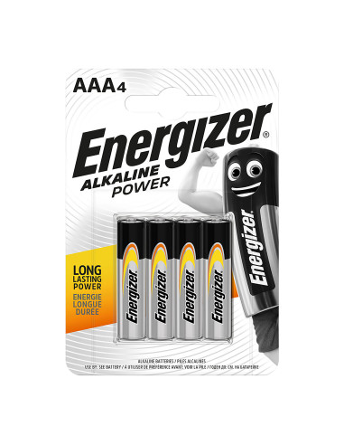 BATERIE ENERGIZER ALKALINE POWER AAA LR03, 4 szt.