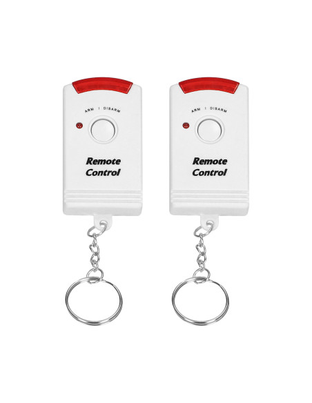 Mini alarm bezprzewodowy z wbudowaną syreną sterowany pilotem, 6m, bateryjny, 2 piloty